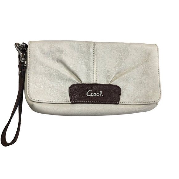 Coach Leather Wristlet Clutch Purse Small - Picture 1 of 4